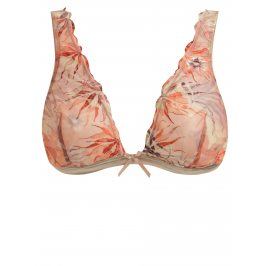 Béžová vyšívaná podprsenka bez výztuže Eden Lingerie