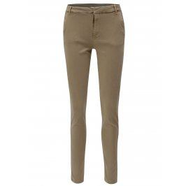 Béžové chino kalhoty s nízkým pasem VERO MODA Flame