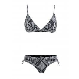 Bílo-černé dámské vzorované dvoudílné plavky Rip Curl