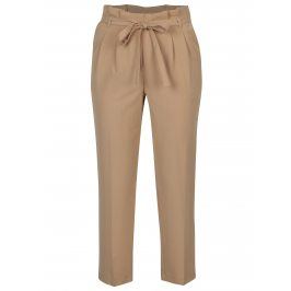 Béžové zkrácené kalhoty Miss Selfridge
