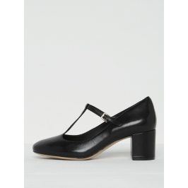 Černé kožené lodičky na širokém podpatku Clarks Orabella Fern