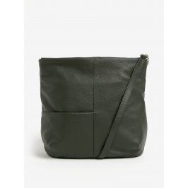 Tmavě zelená kožená crossbody kabelka ELEGA Adrie