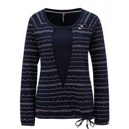 Tmavě modré dámské tričko s dlouhým rukávem Ragwear Mirka