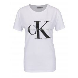 Bílé dámské tričko Calvin Klein Jeans Shrunken