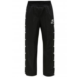 Černé dámské kalhoty s patentky na nohavicích Nike pant