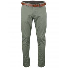 Khaki slim fit chino kalhoty Selected Homme Yard