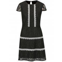 Černé krajkované šaty Dorothy Perkins