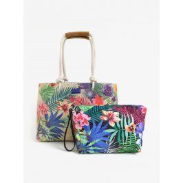Béžový vzorovaný shopper s pouzdrem Desigual Wanderlust Seattle