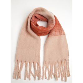 Červeno-růžová šála s třásněmi VERO MODA Lauren
