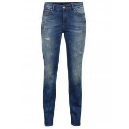 Modré slim džíny s vyšisovaným efektem Scotch & Soda