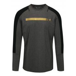 Černo-šedé pánské žíhané funkční tričko Under Armour Perpetual