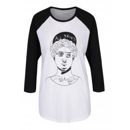 Černo-bílé unisex tričko s 3/4 rukávem ZOOT Originál David socha