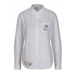 Bílá dámská košile s výšivkami Cath Kidston