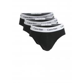 Sada tří classic fit slipů v černé barvě Calvin Klein