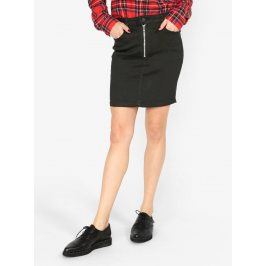 Černá džínová sukně se zipem MISSGUIDED