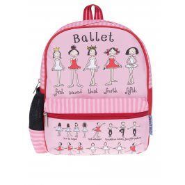 Růžovo-červený holčičí batoh Tyrrell Katz Ballet