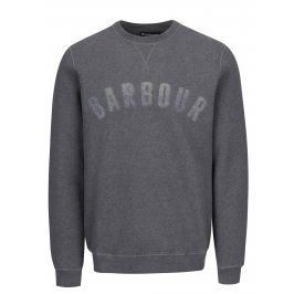 Šedá mikina s nápisem Barbour Logo Sweat