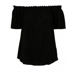 Černá halenka s odhalenými rameny Dorothy Perkins Curve
