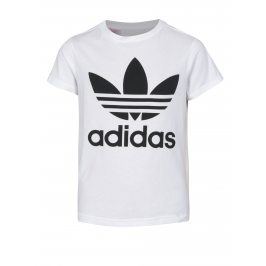 Bílé klučičí tričko s potiskem adidas Originals