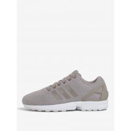 Béžové dámské tenisky s třpytivým efektem adidas Originals ZX Flux