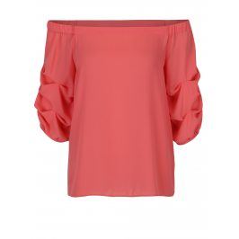 Korálová halenka odhalenými rameny Dorothy Perkins