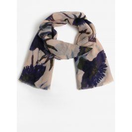 Béžový květovaný šátek Dorothy Perkins