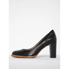 Černé dámské kožené lodičky Clarks Ellis Edith