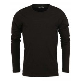 Černé tričko s dlouhým rukávem Jack & Jones Basic