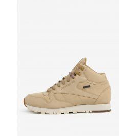 Béžové pánské kožené kotníkové tenisky Reebok GTX-THIN