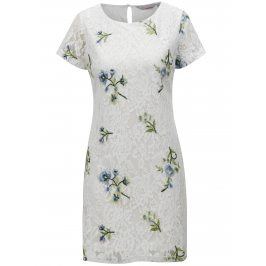 Bílé květované krajkové šaty Dorothy Perkins Petite