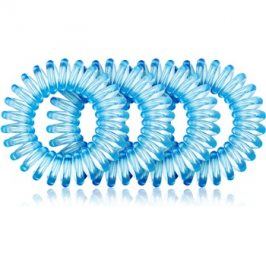 BrushArt Hair Rings gumička do vlasů 4 ks Clear Blue 4 ks