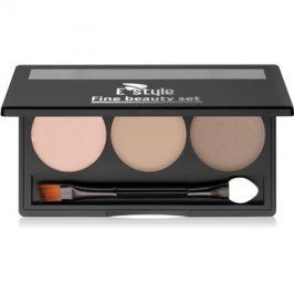 E style Fine Beauty paleta pro líčení obočí odstín 01 Light Brown 5,7 g
