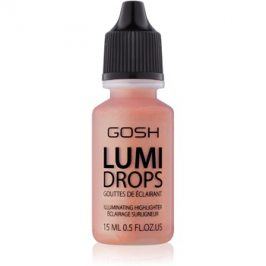 Gosh Lumi Drops tekutý rozjasňovač odstín 004 Peach 15 ml