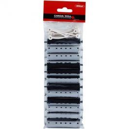 Chromwell Accessories Black/Grey natáčky na trvalou ( ø 16 x 91 mm ) 9,1 cm