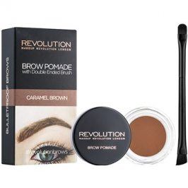 Makeup Revolution Brow Pomade pomáda na obočí odstín Caramel Brown 2,5 g