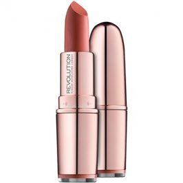 Makeup Revolution Iconic Matte Nude rtěnka s matným efektem odstín Inclination 3,2 g