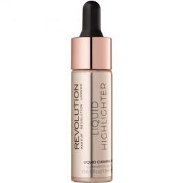 Makeup Revolution Liquid Highlighter tekutý rozjasňovač odstín Liquid Champagne 18 ml