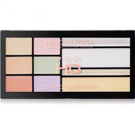 Makeup Revolution Pro HD Correct & Perfect paleta korektorů s rozjasňovačem 16,5 g