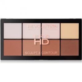 Makeup Revolution Pro HD Sculpt & Contour paleta na kontury obličeje 15 g