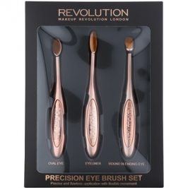 Makeup Revolution Pro Precision Brush sada štětců na oči 3 ks