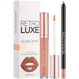 Makeup Revolution Retro Luxe sada na rty odstín Original 5,5 ml
