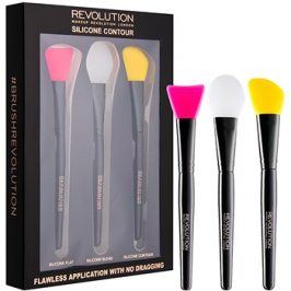 Makeup Revolution Silicone Contour sada silikonových štětců na konturování 3 ks