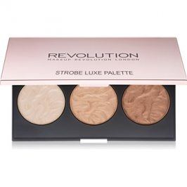Makeup Revolution Strobe Luxe paleta rozjasňovačů 11,5 g