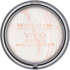 Makeup Revolution Vivid Baked zapečený rozjasňující pudr odstín Matte Lights 7,5 g