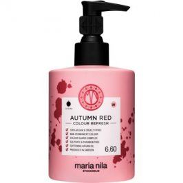 Maria Nila Colour Refresh Autumn Red jemná vyživující maska bez permanentních barevných pigmentů výdrž 4-10 umytí 6.60 300 ml