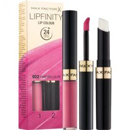 Max Factor Lipfinity dlouhotrvající rtěnka s balzámem odstín 022 Forever Lolita 2 ks