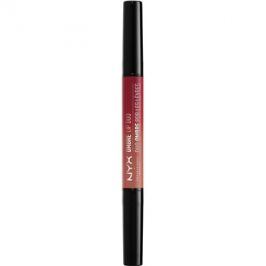 NYX Professional Makeup Ombre Lip Duo rtěnka + tužka na rty odstín 04 Freckles & Speckles 0,45 g + 0,14 g