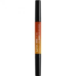 NYX Professional Makeup Ombre Lip Duo rtěnka + tužka na rty odstín 05 Peaches & Cream 0,45 g + 0,14 g
